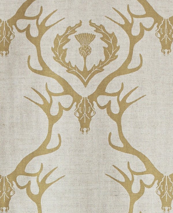 Deer Damask Roman Blind | Made to Measure | Gold