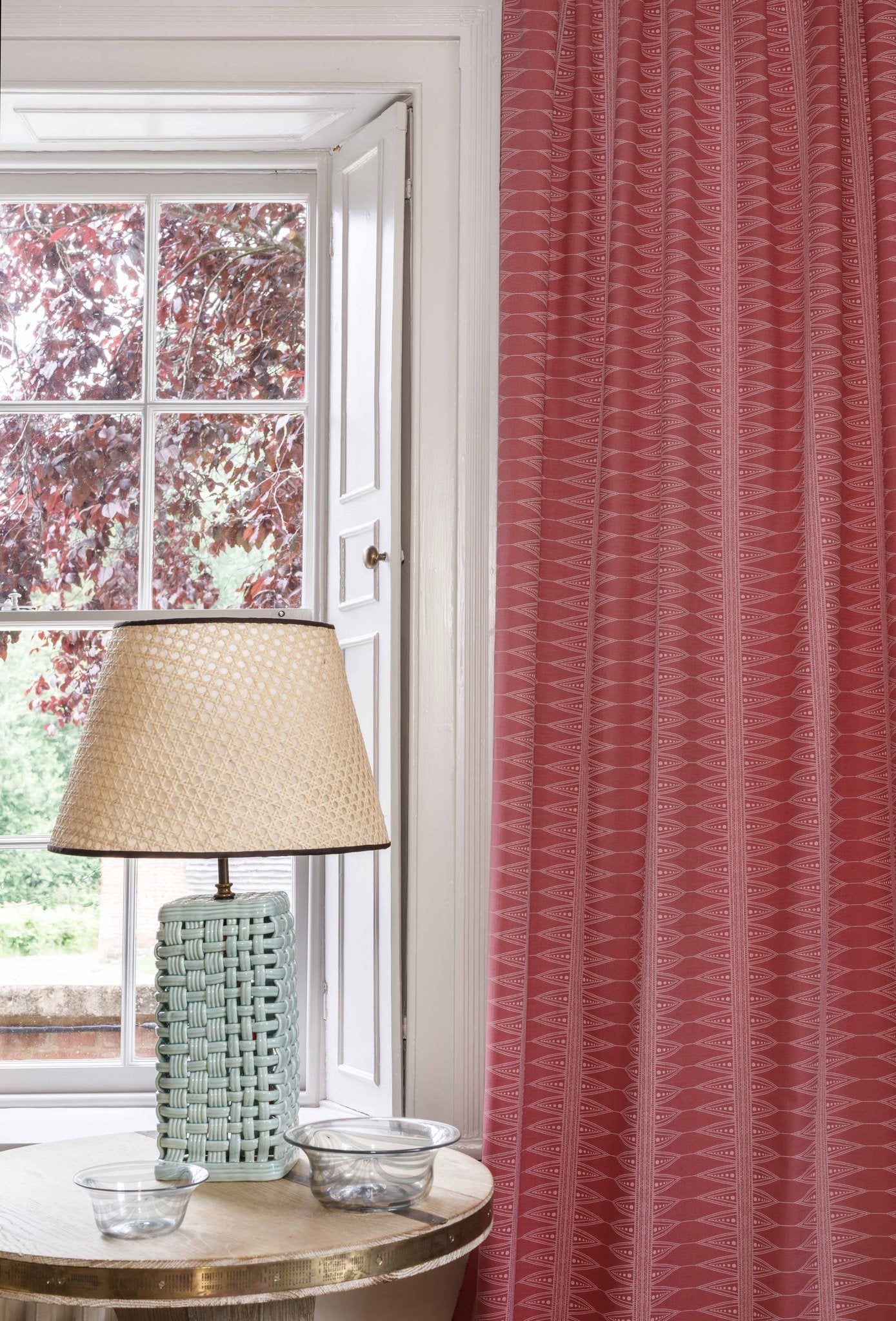 Indian Stripe Curtains | Made to Measure | Snug Red