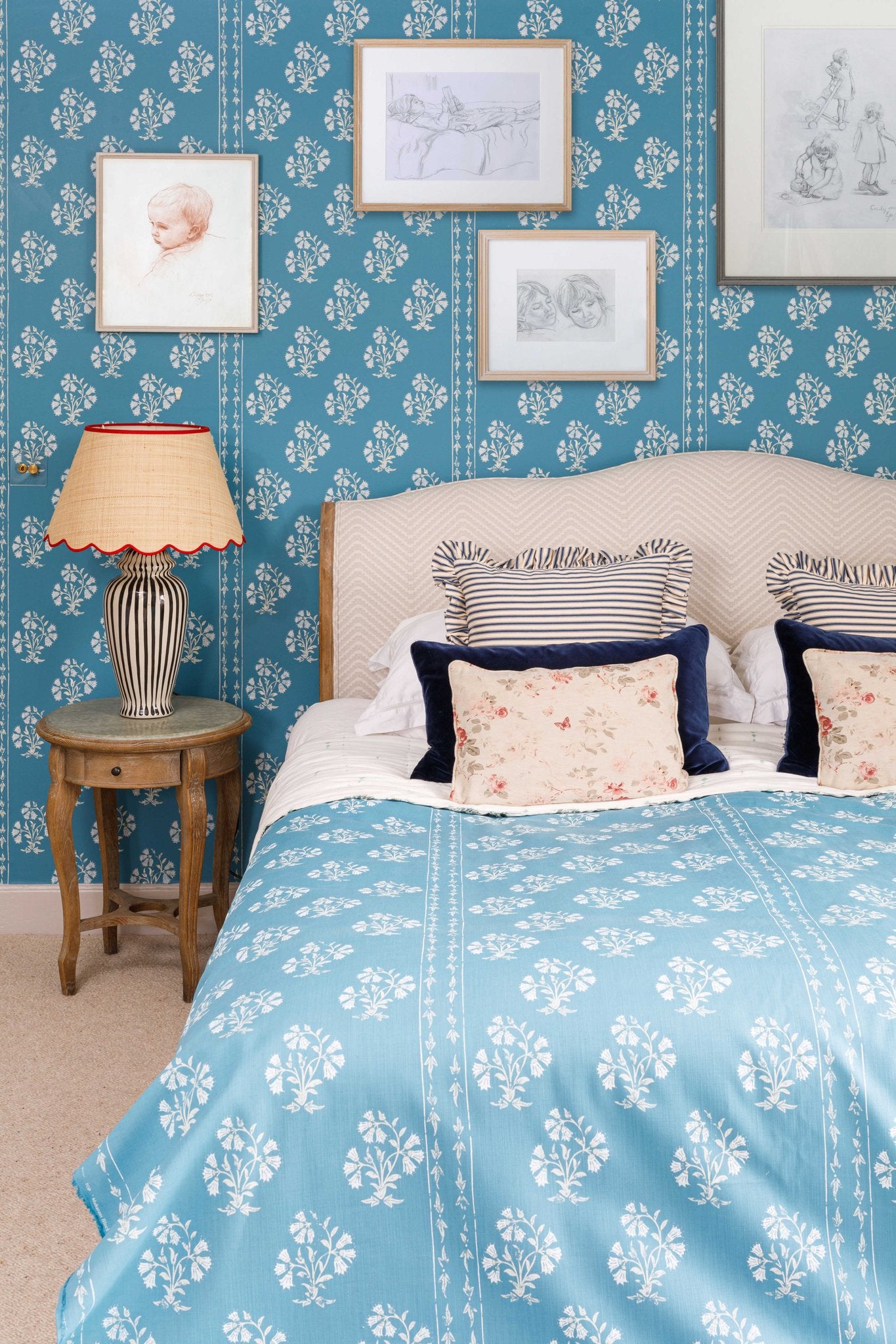 Maharani Block Print Curtains | Made to Measure | Jaipur Blue