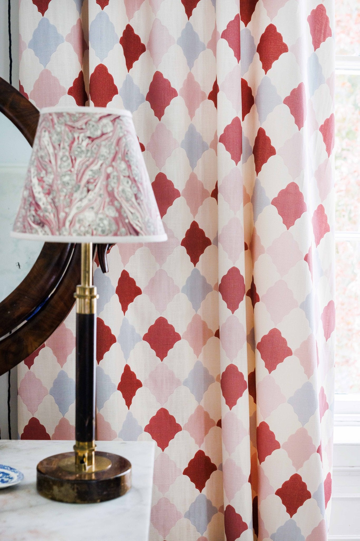 Quilted Harlequin Curtains | Made to Measure | Patchwork Rose