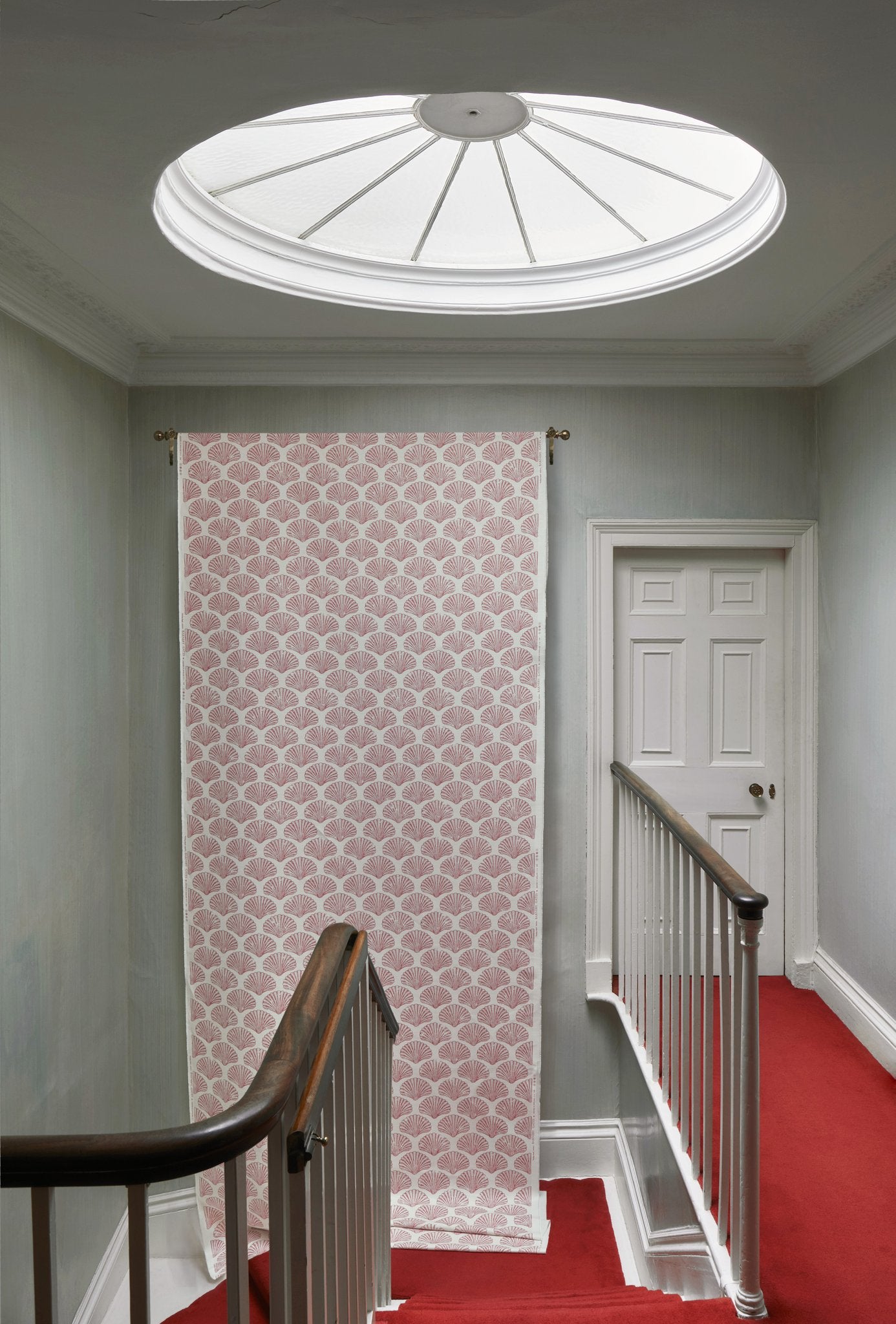 Scallop Shell Roman Blind | Made to Measure | Red