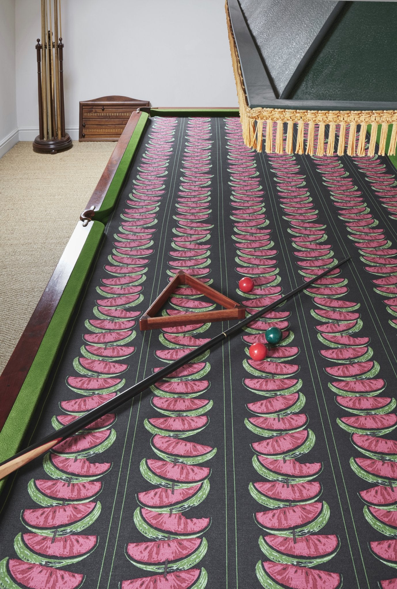 Watermelon Roman Blind | Made to Measure | Charcoal / Red