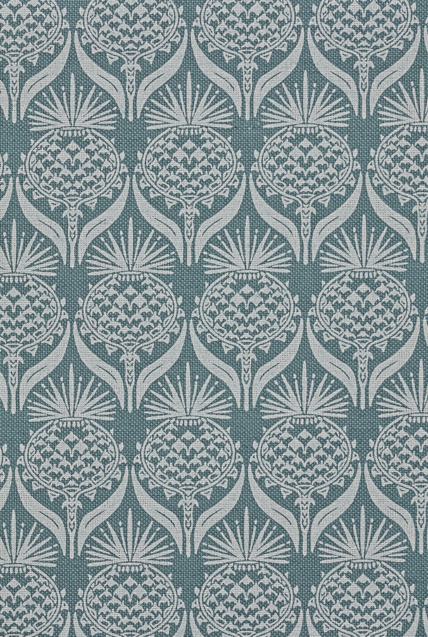 Artichoke Thistle Curtains | Made to Measure | Teal