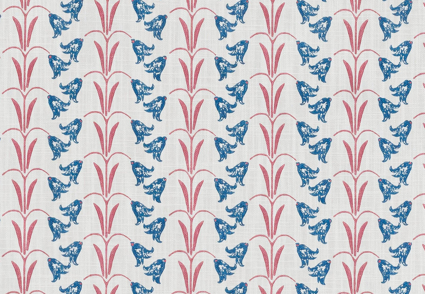 Bluebells Curtains | Made to Measure | Blue/Raspberry