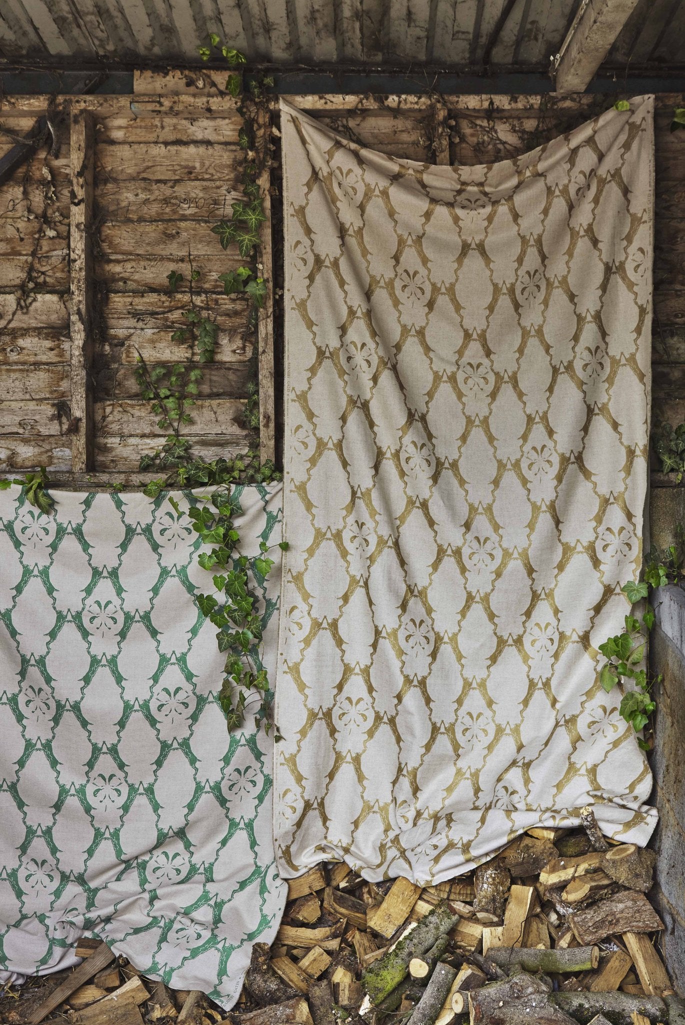 Boxing Hares Curtains | Made to Measure | Gold