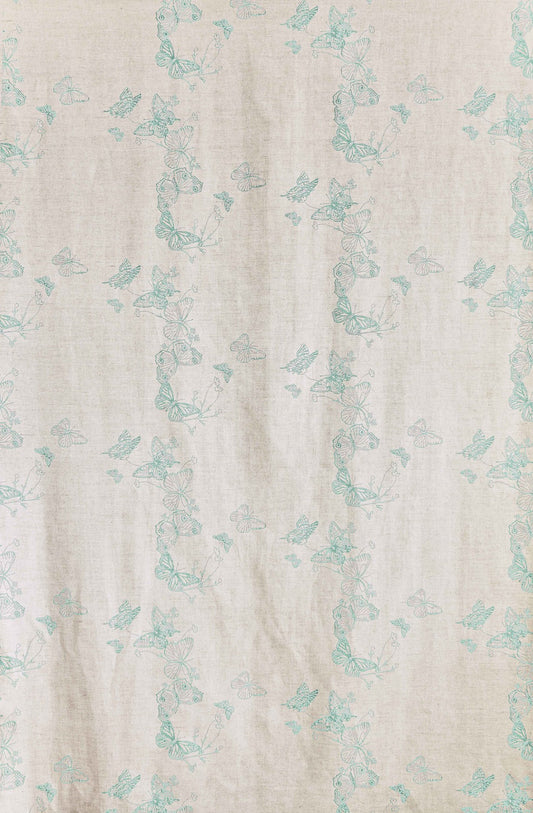Butterflies Curtains | Made to Measure | Ice Blue