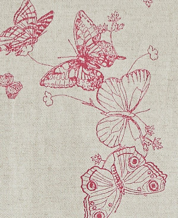Butterflies Curtains | Made to Measure | Raspberry