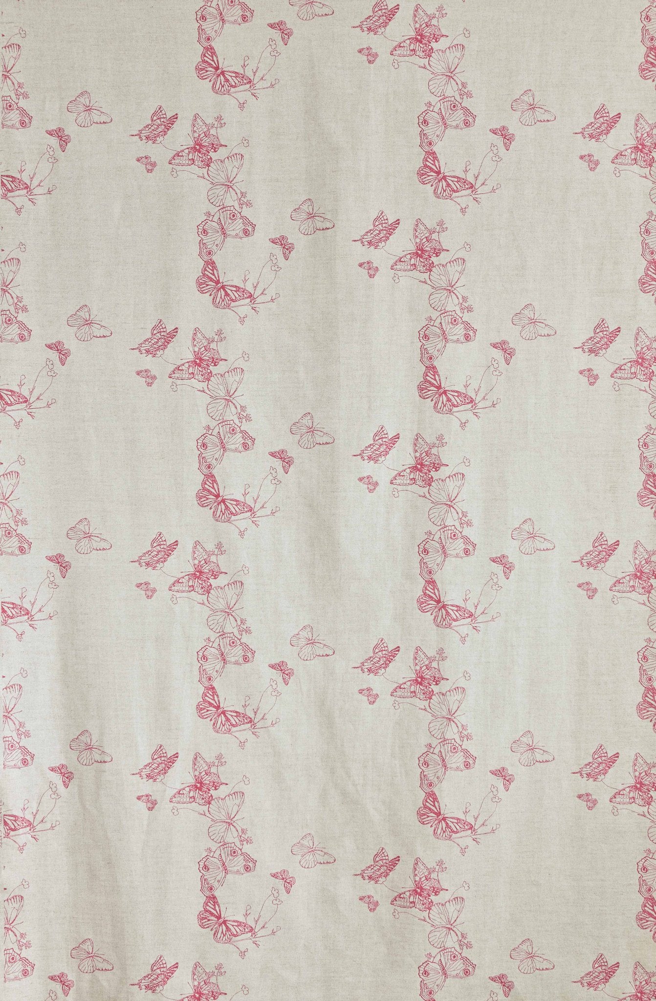 Butterflies Roman Blind | Made to Measure | Raspberry