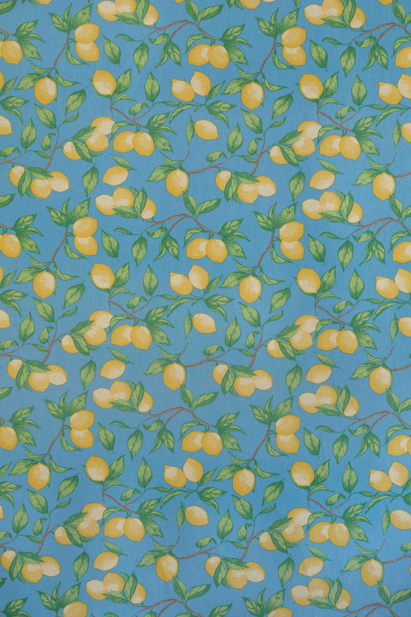 Capri Lemon Roman Blind | Made to Measure | Azure Blue