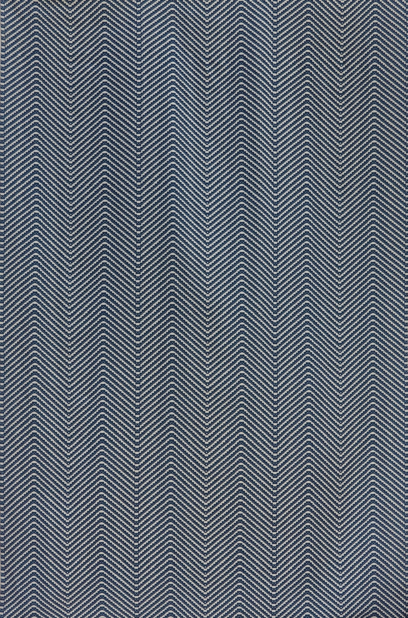Chevron Roman Blind | Made to Measure | Ink Blue