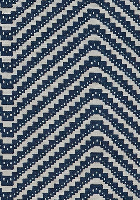 Chevron Roman Blind | Made to Measure | Ink Blue