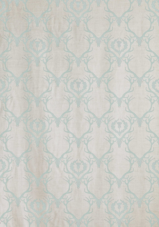 Deer Damask Curtains | Made to Measure | Duck Egg