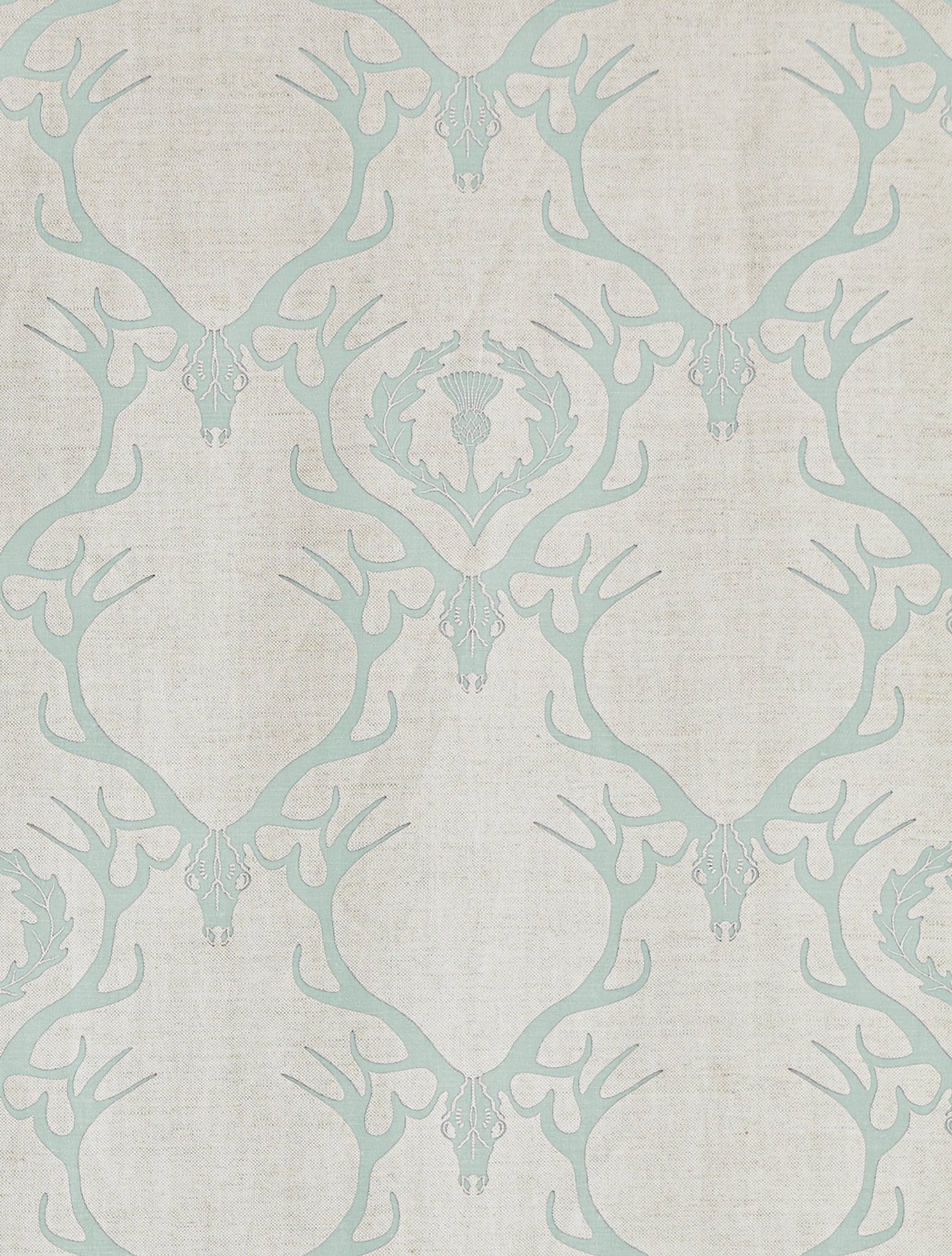 Deer Damask Curtains | Made to Measure | Duck Egg