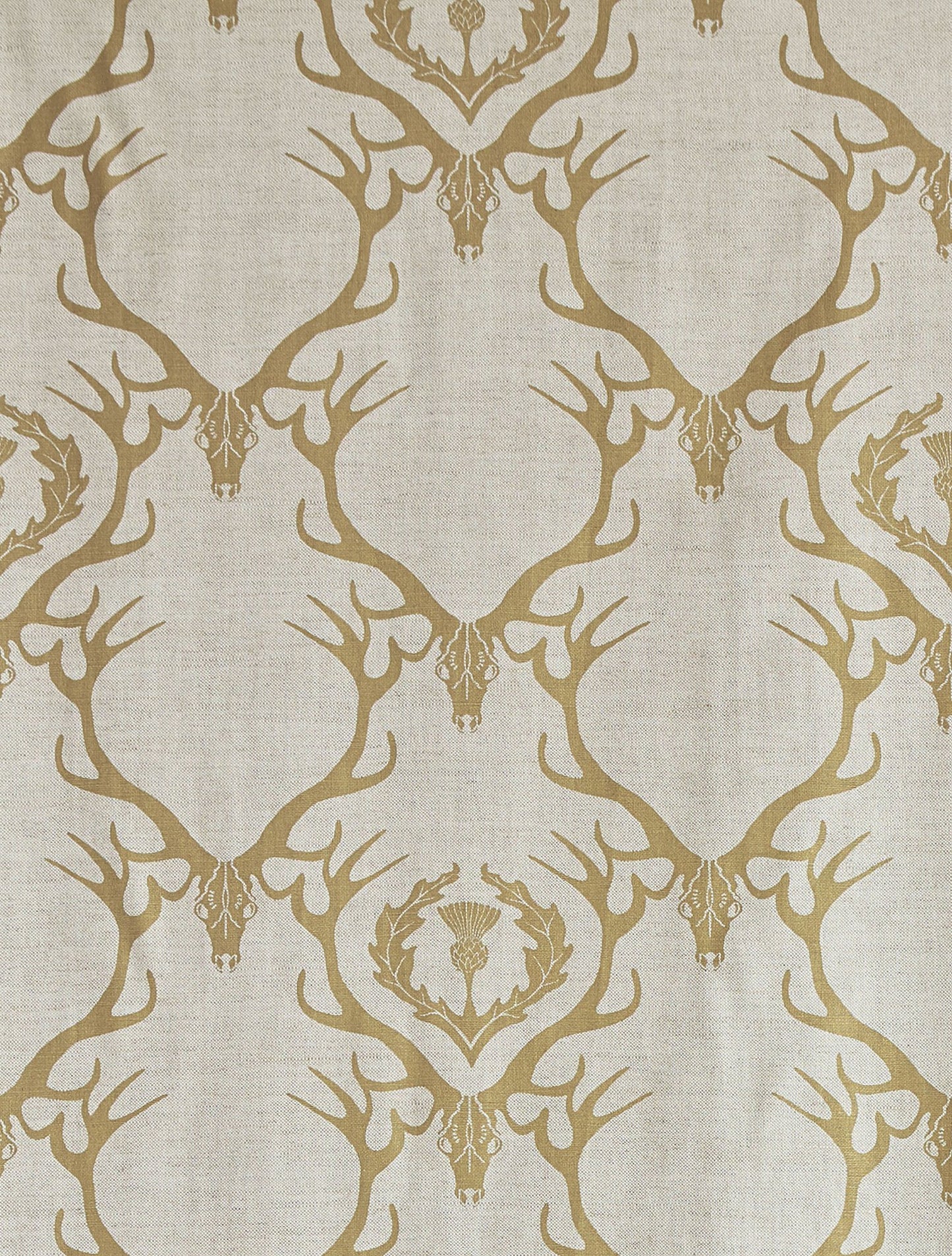 Deer Damask Roman Blind | Made to Measure | Gold