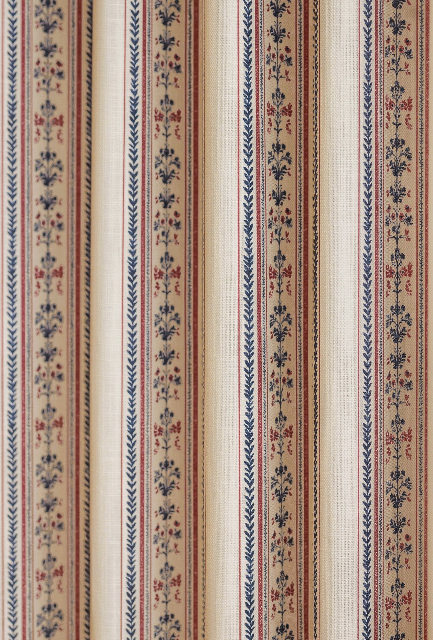 Folk Stripe Curtains | Made to Measure | Cream