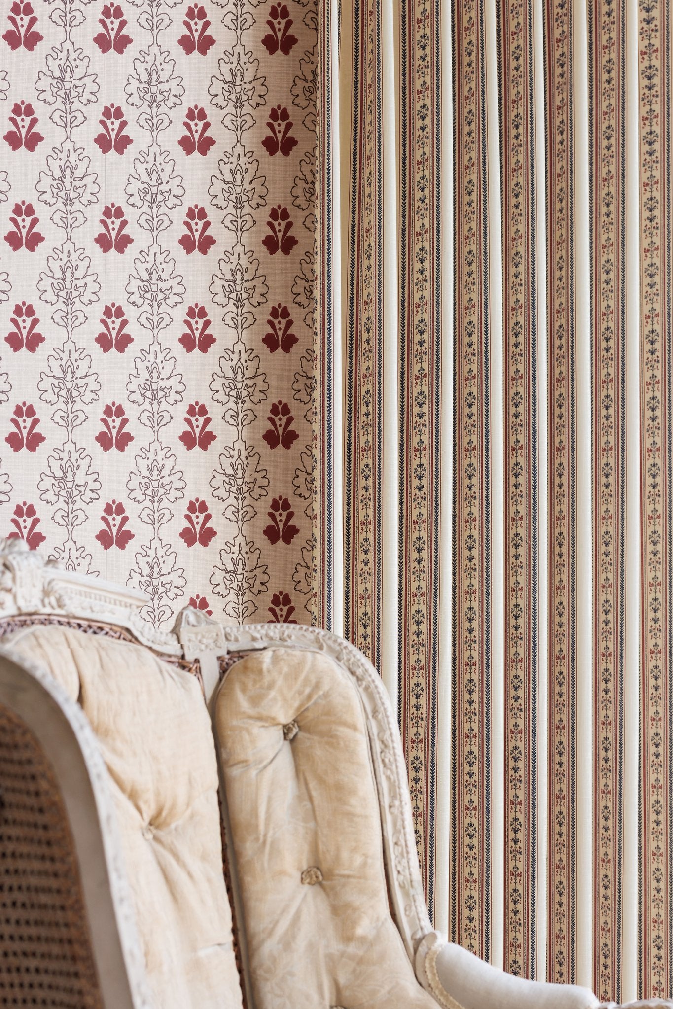 Folk Stripe Curtains | Made to Measure | Cream