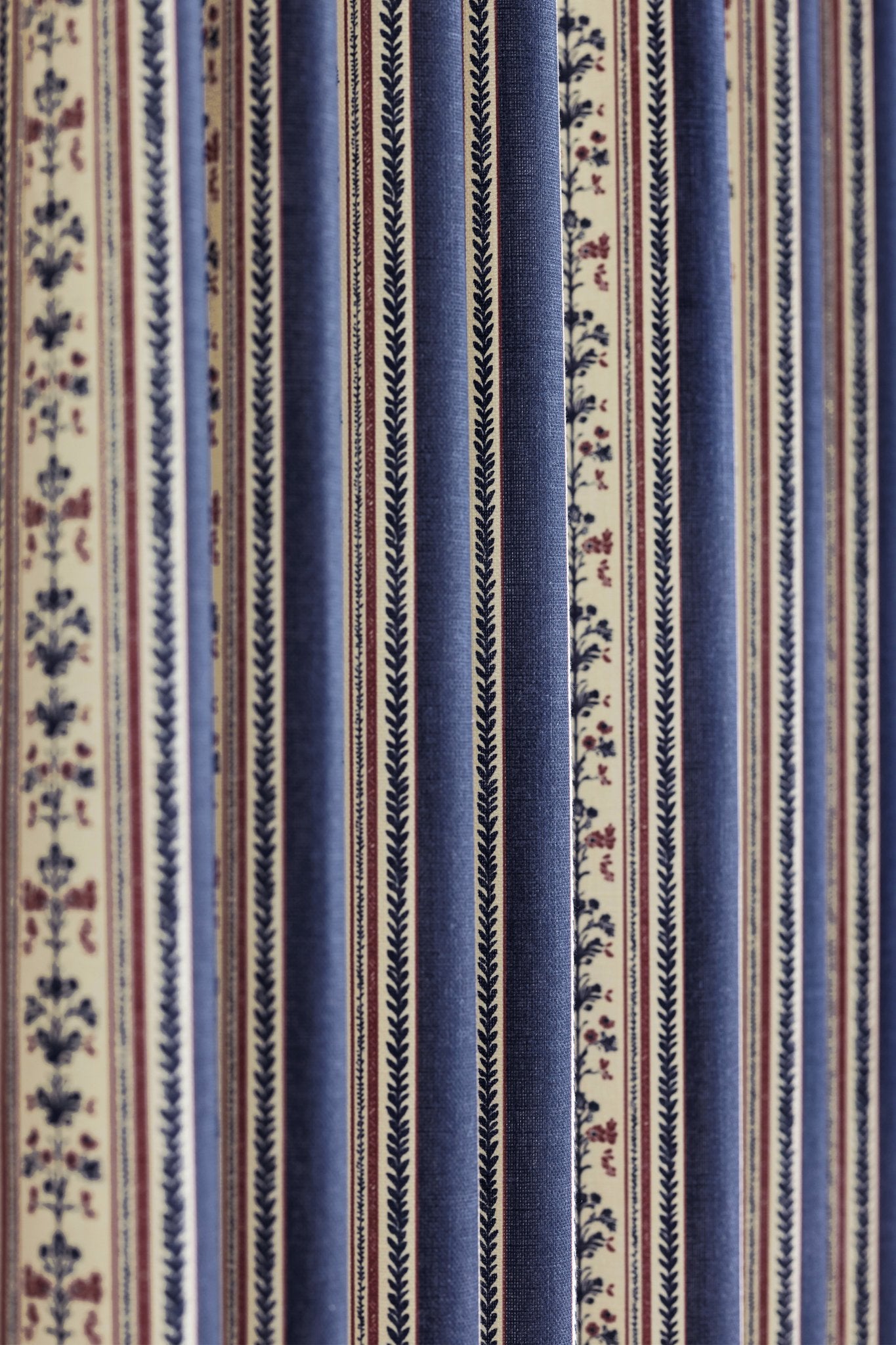 Folk Stripe Roman Blind | Made to Measure | Navy