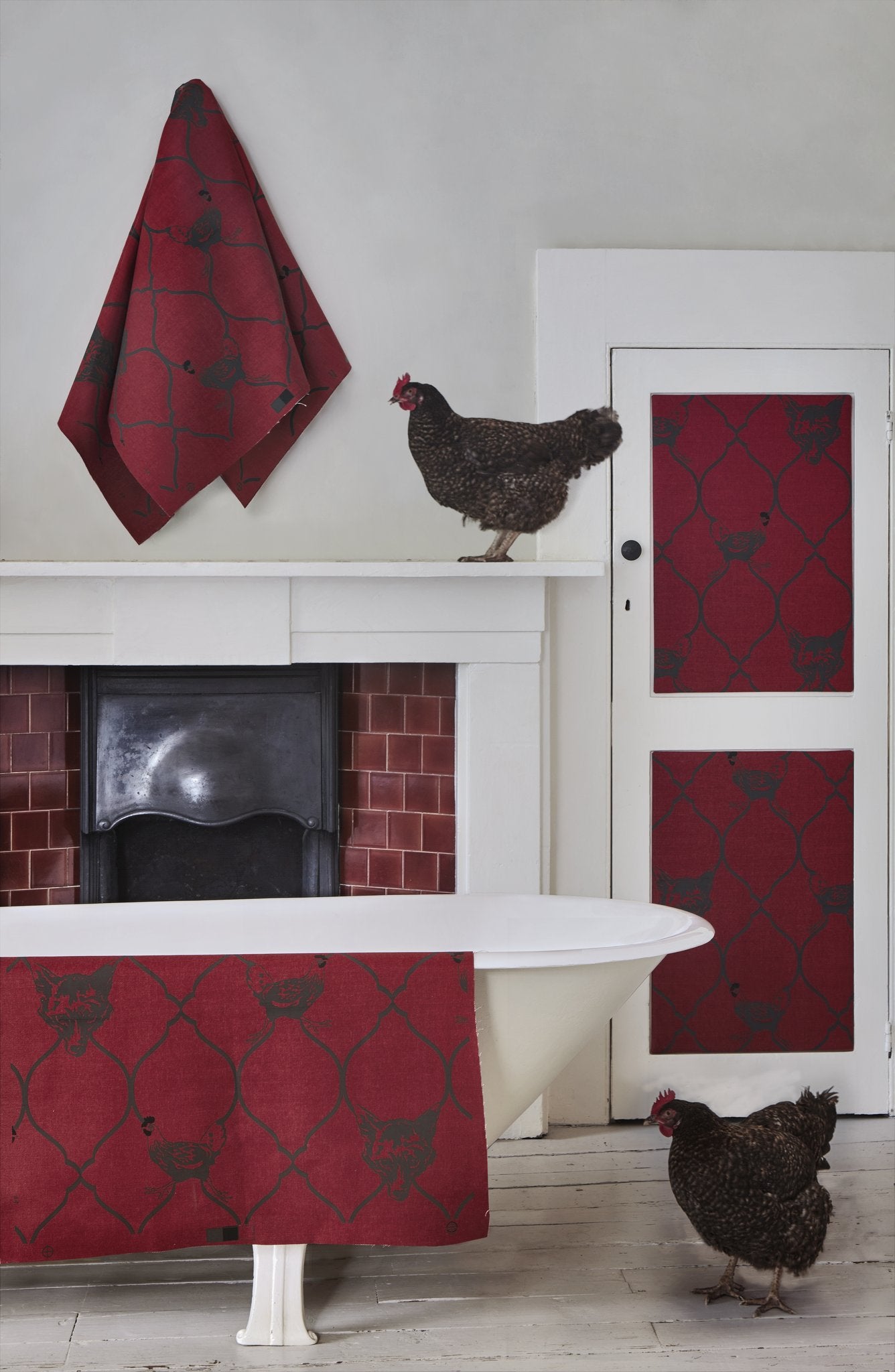 Fox & Hen Curtains | Made to Measure | Brick