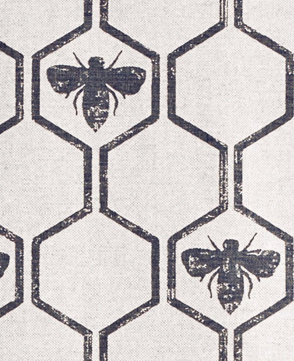 Honey Bees Curtains | Made to Measure | Charcoal