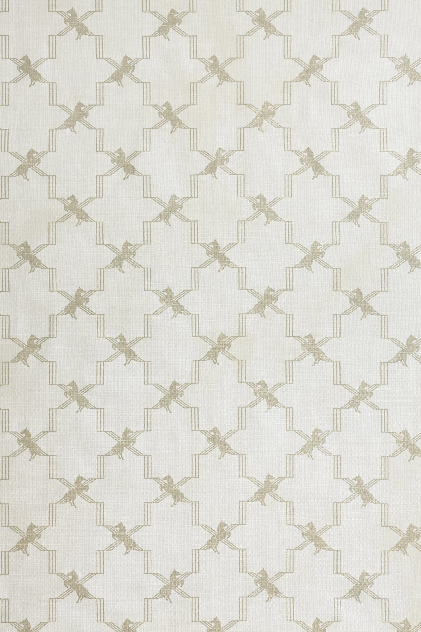 Horse Trellis Curtains | Made to Measure | Metallic Stone