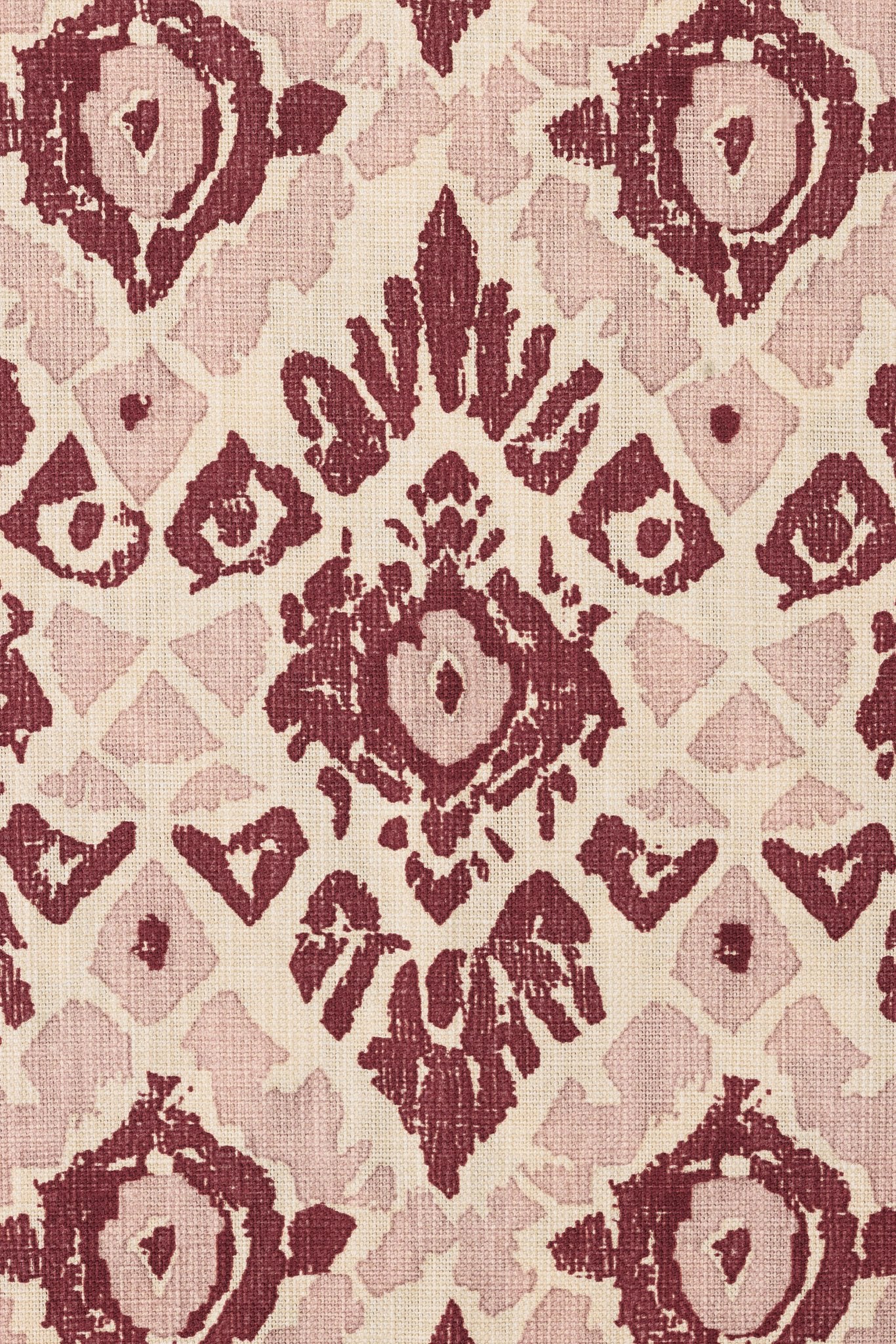 Ikat Curtains | Made to Measure | Red/Pink