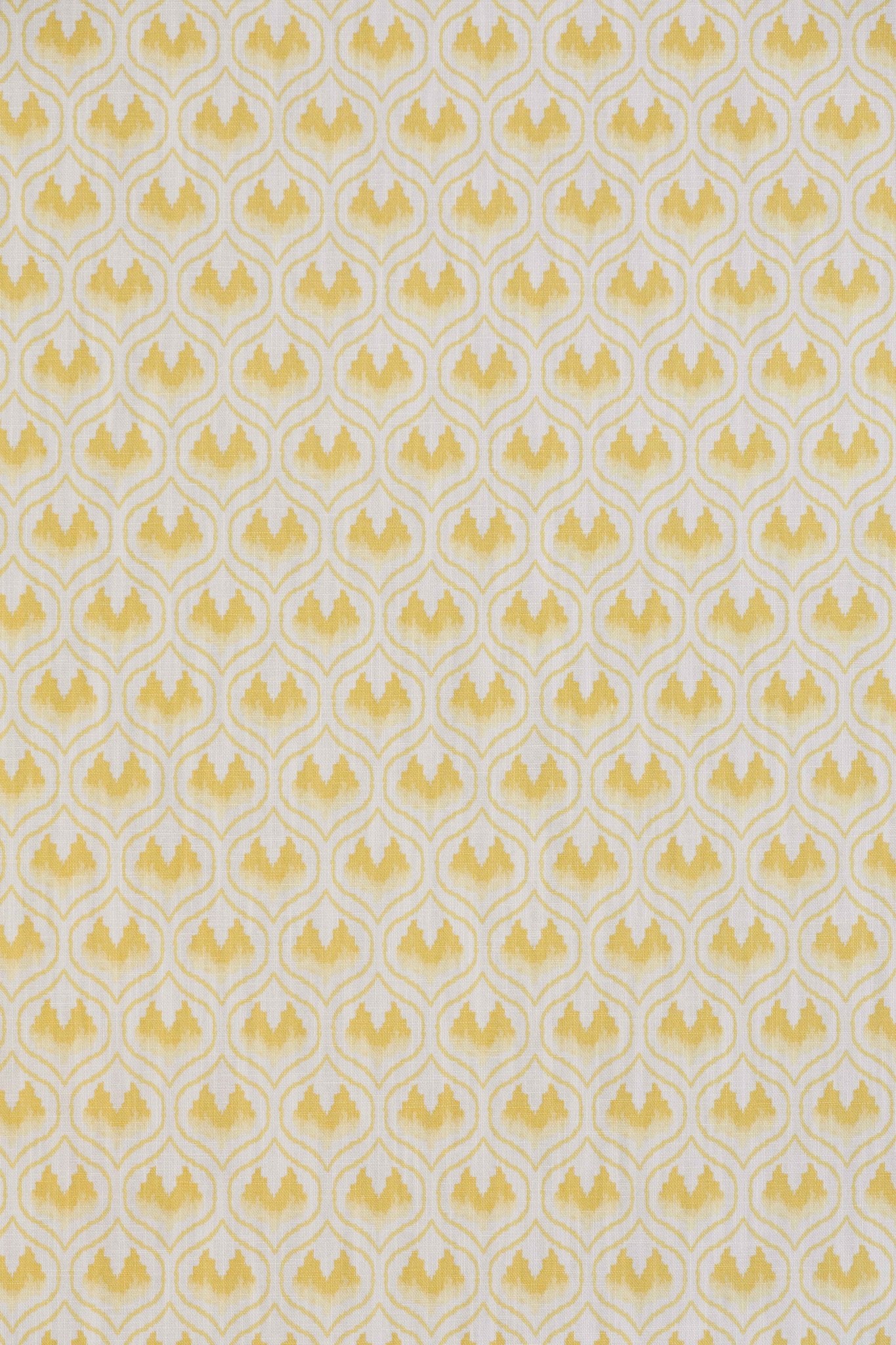 Ikat Heart Curtains | Made to Measure | Mustard
