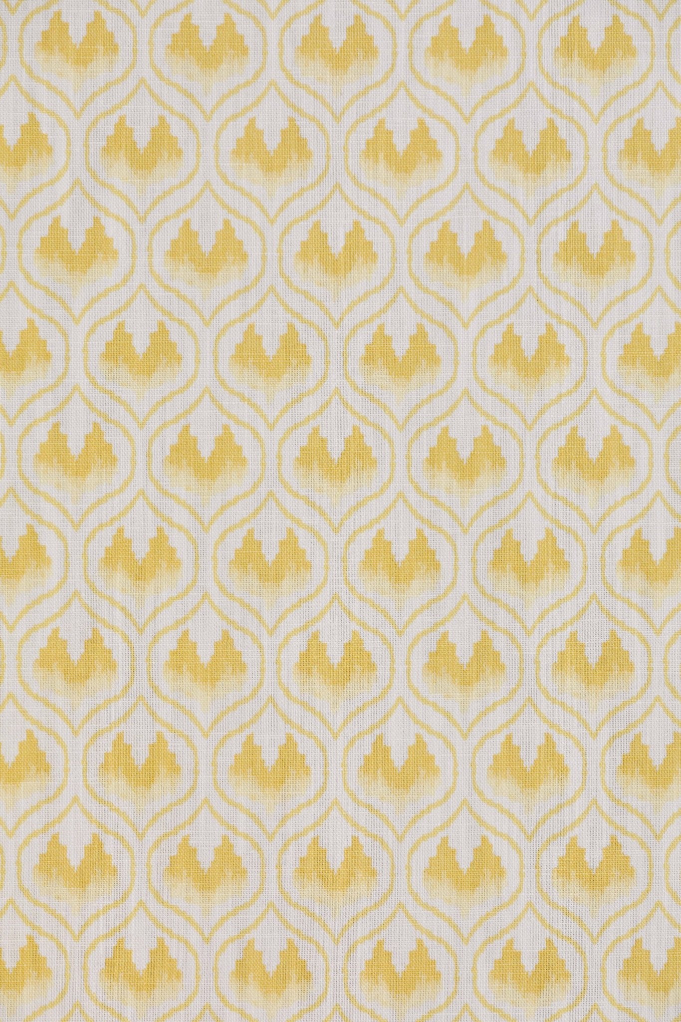 Ikat Heart Curtains | Made to Measure | Mustard