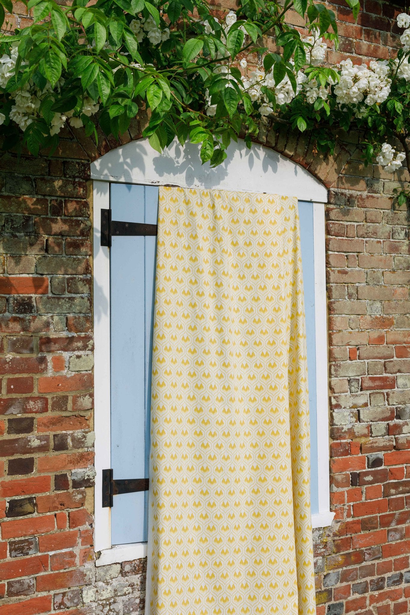 Ikat Heart Curtains | Made to Measure | Mustard