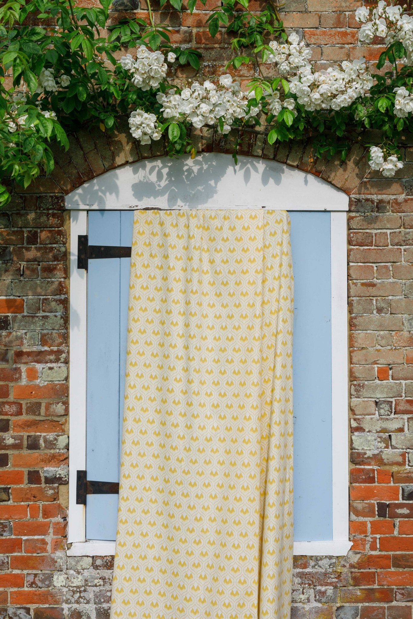 Ikat Heart Curtains | Made to Measure | Mustard