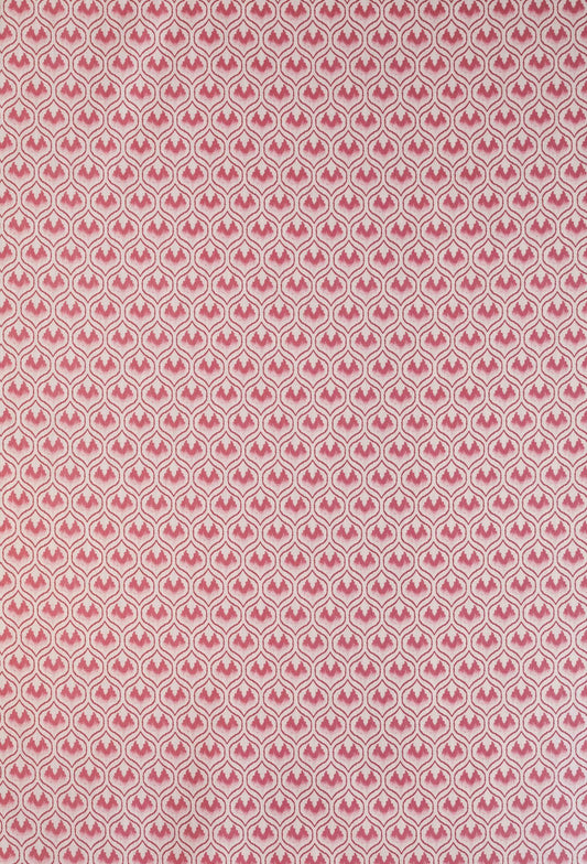 Ikat Heart Curtains | Made to Measure | Oxblood