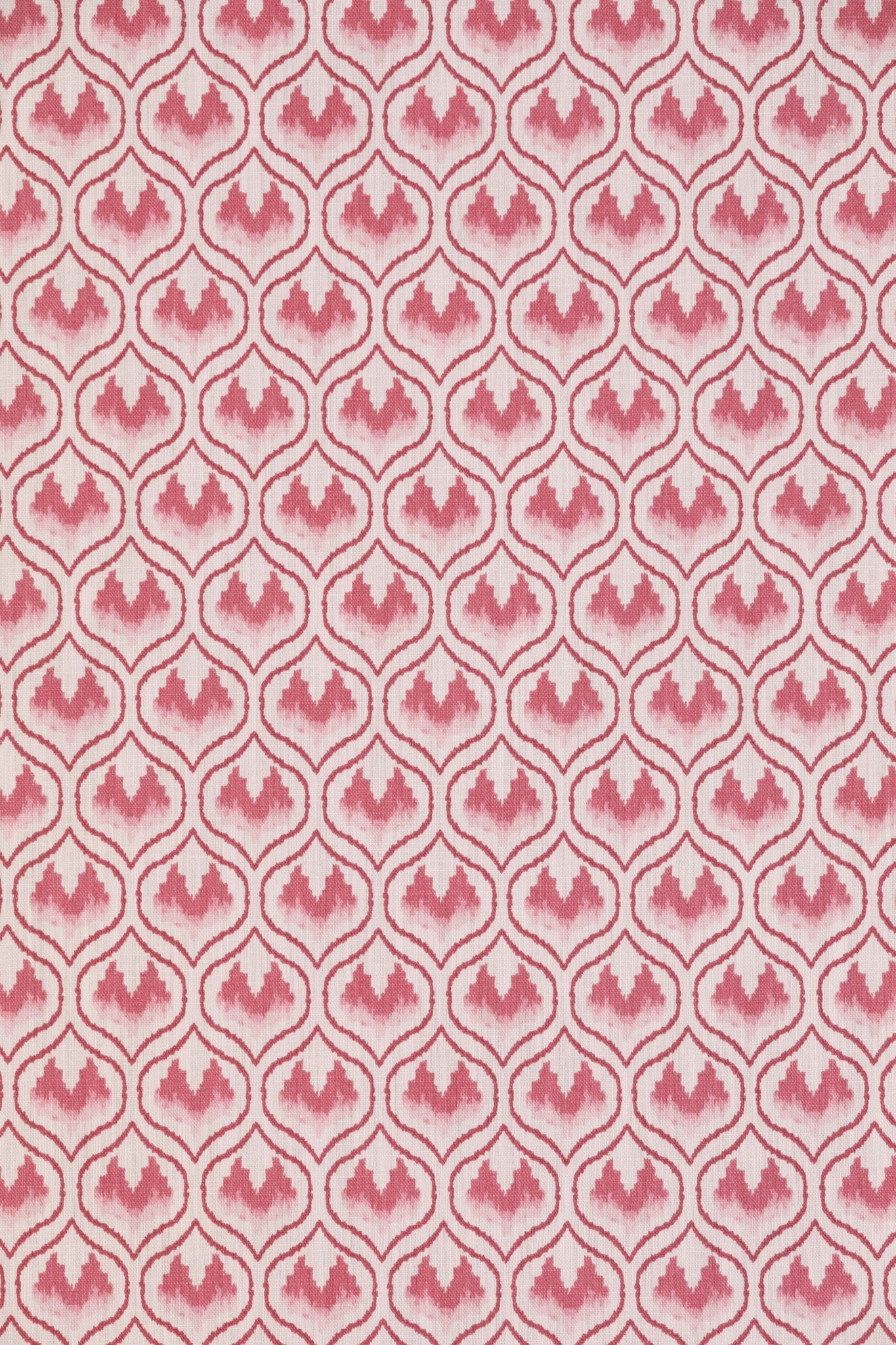 Ikat Heart Curtains | Made to Measure | Oxblood