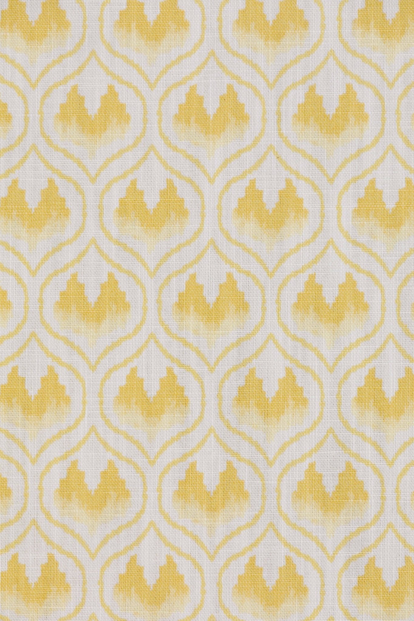 Ikat Heart Roman Blind | Made to Measure | Mustard