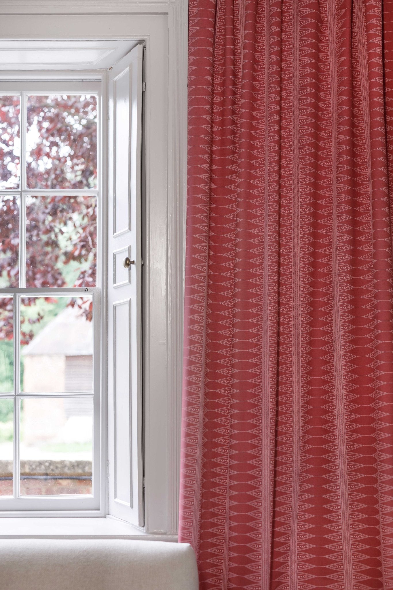 Indian Stripe Curtains | Made to Measure | Snug Red