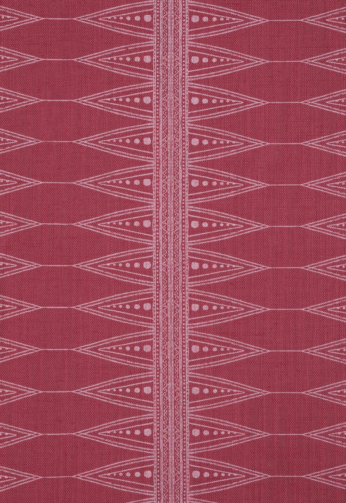 Indian Stripe Roman Blind | Made to Measure | Snug Red