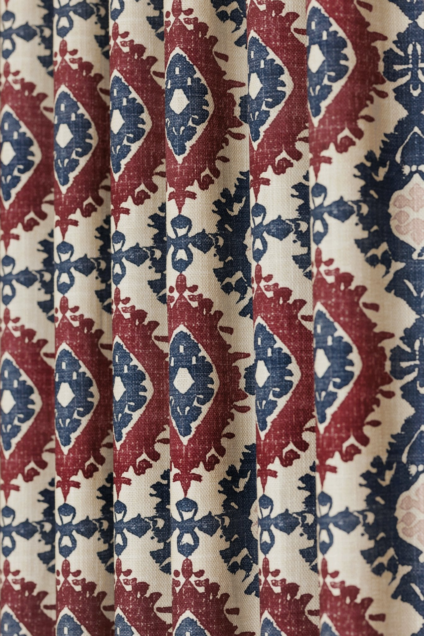 Kilim Curtains | Made to Measure | Red/Navy