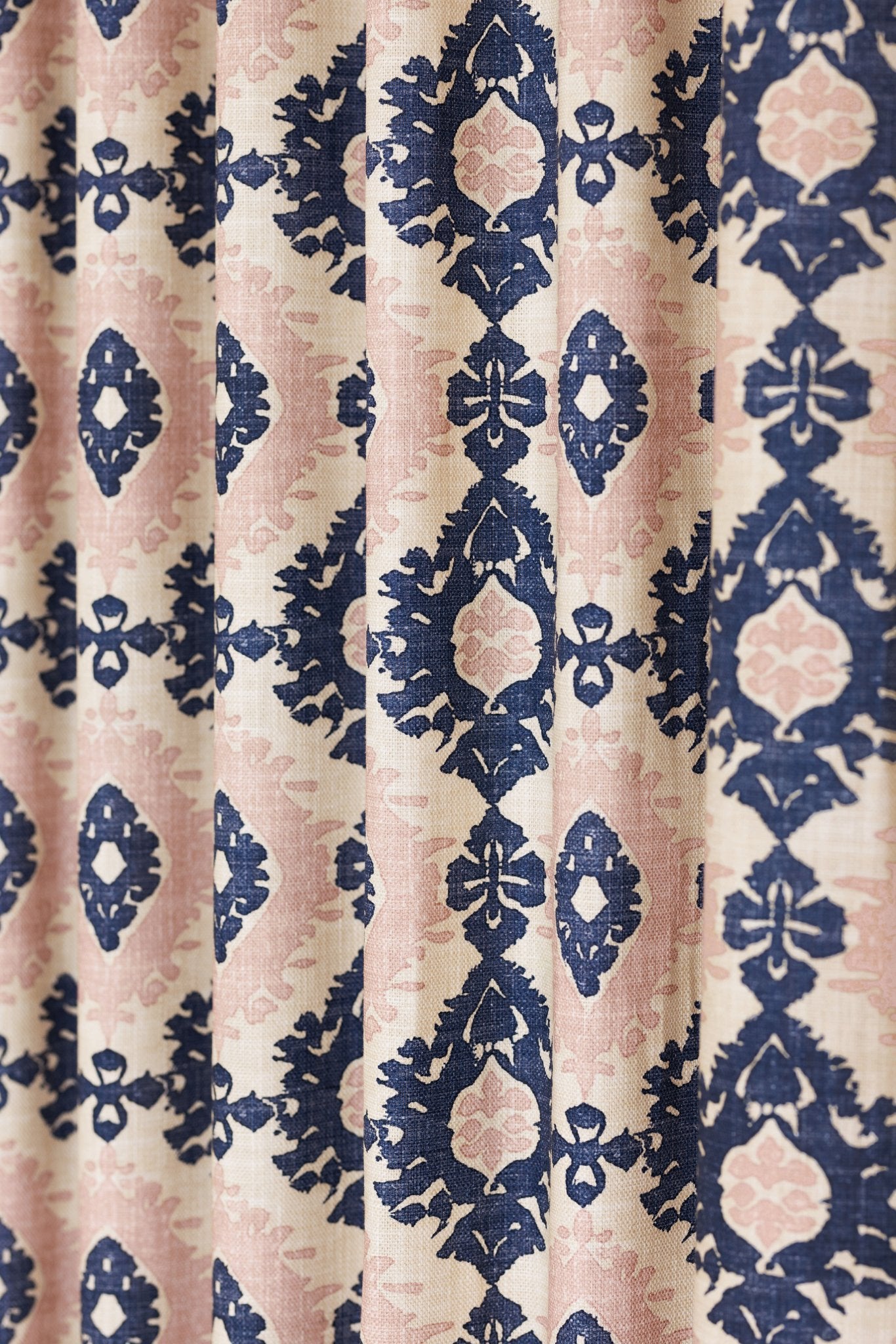 Kilim Roman Blind | Made to Measure | Navy/Pink