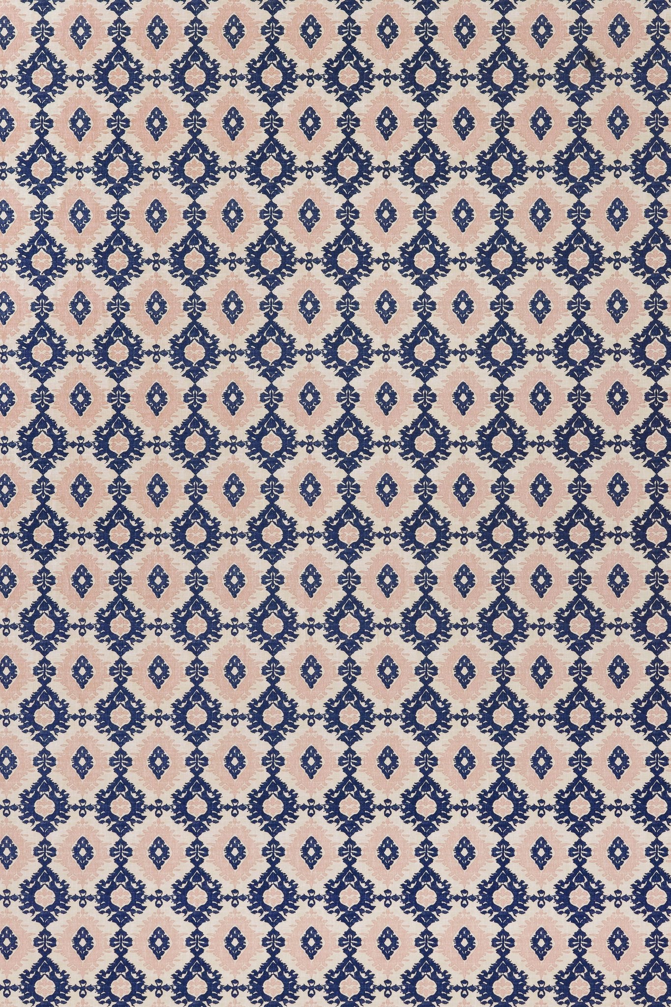 Kilim Roman Blind | Made to Measure | Navy/Pink