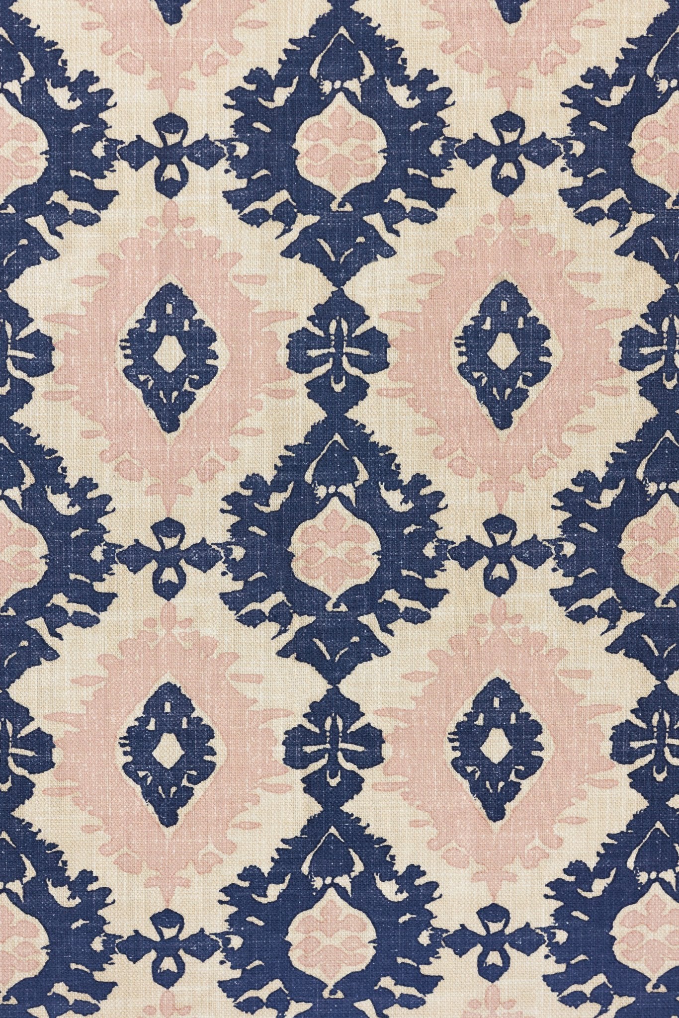 Kilim Roman Blind | Made to Measure | Navy/Pink