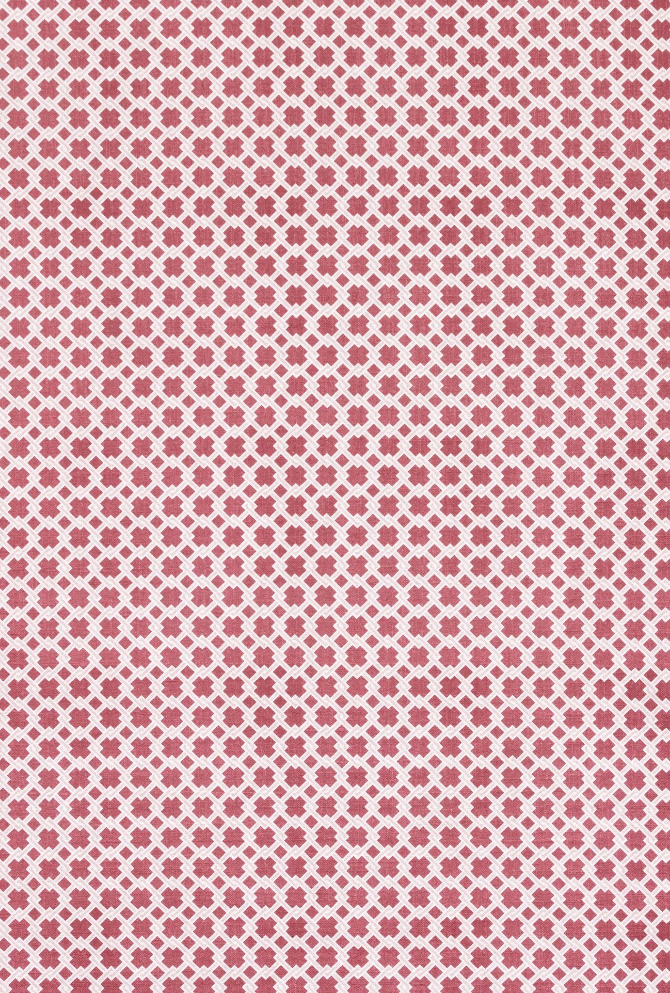 Lattice Cane Curtains | Made to Measure | Red/Pink