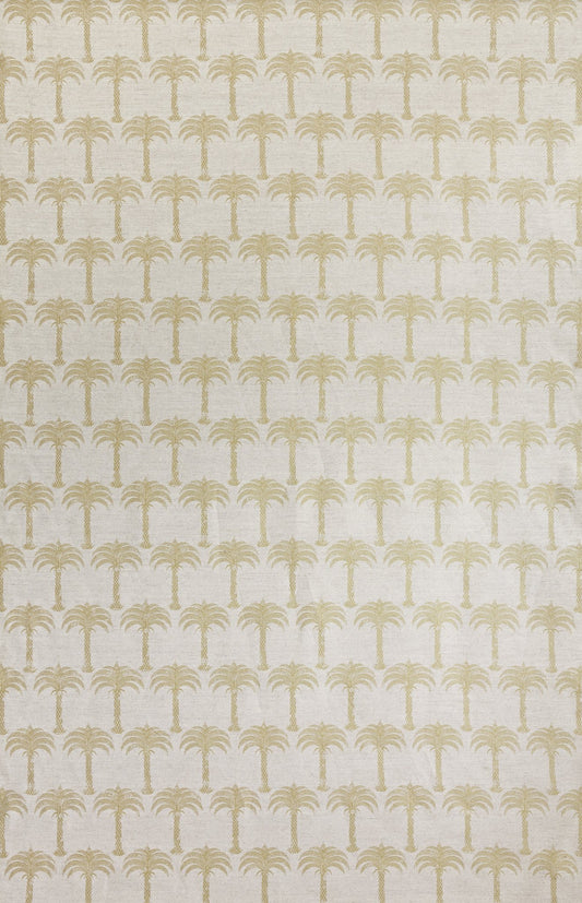 Marrakech Palm Curtains | Made to Measure | Gold On Natural