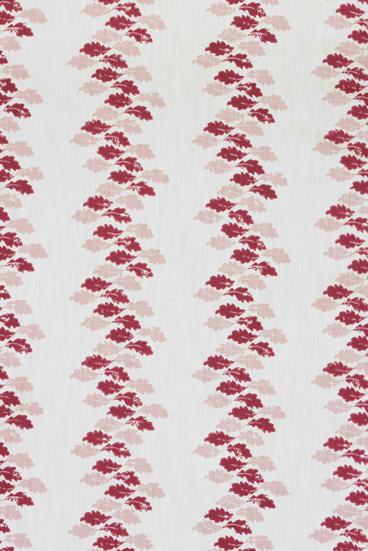 Oak Leaves Curtains | Made to Measure | Red/Pink