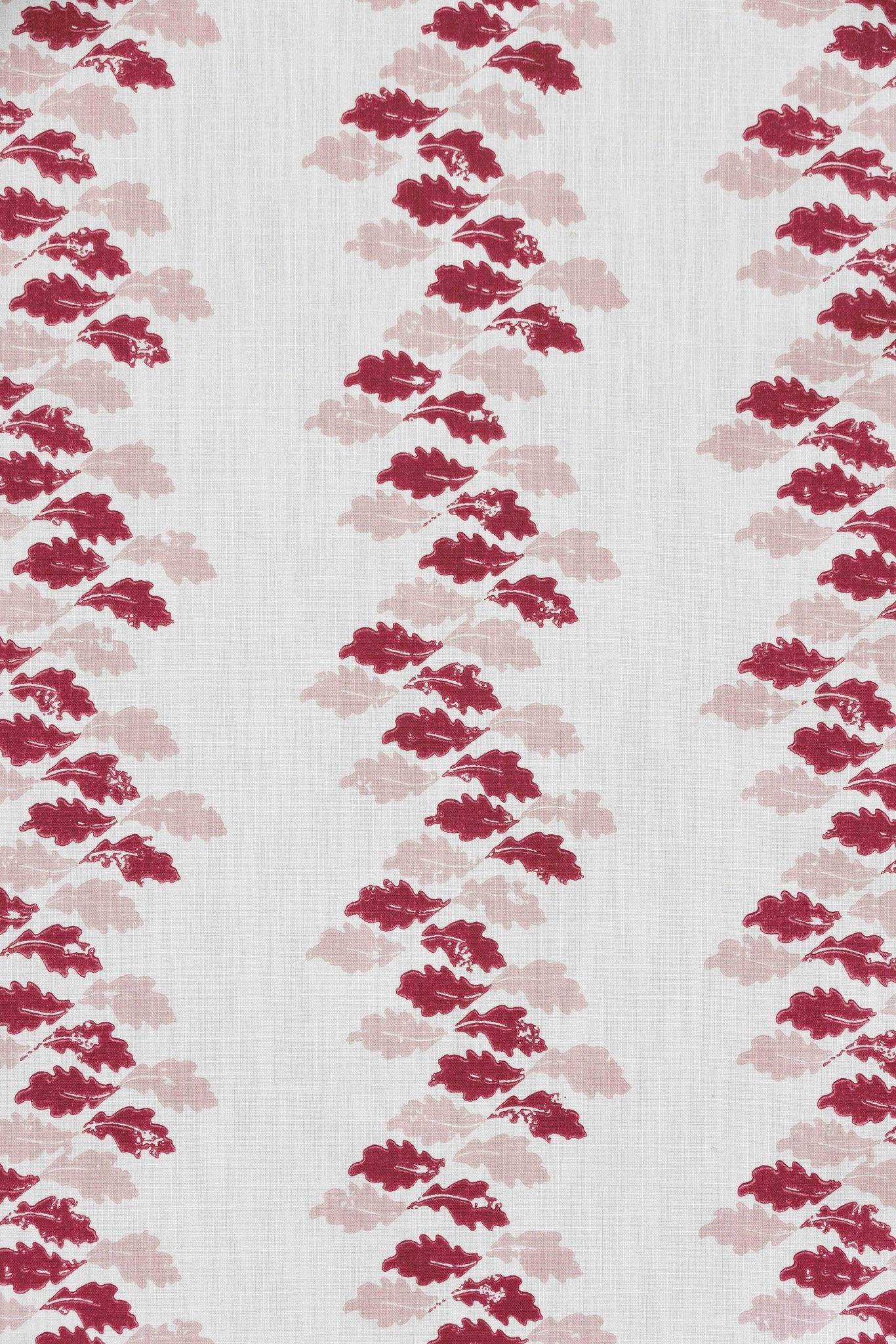 Oak Leaves Curtains | Made to Measure | Red/Pink
