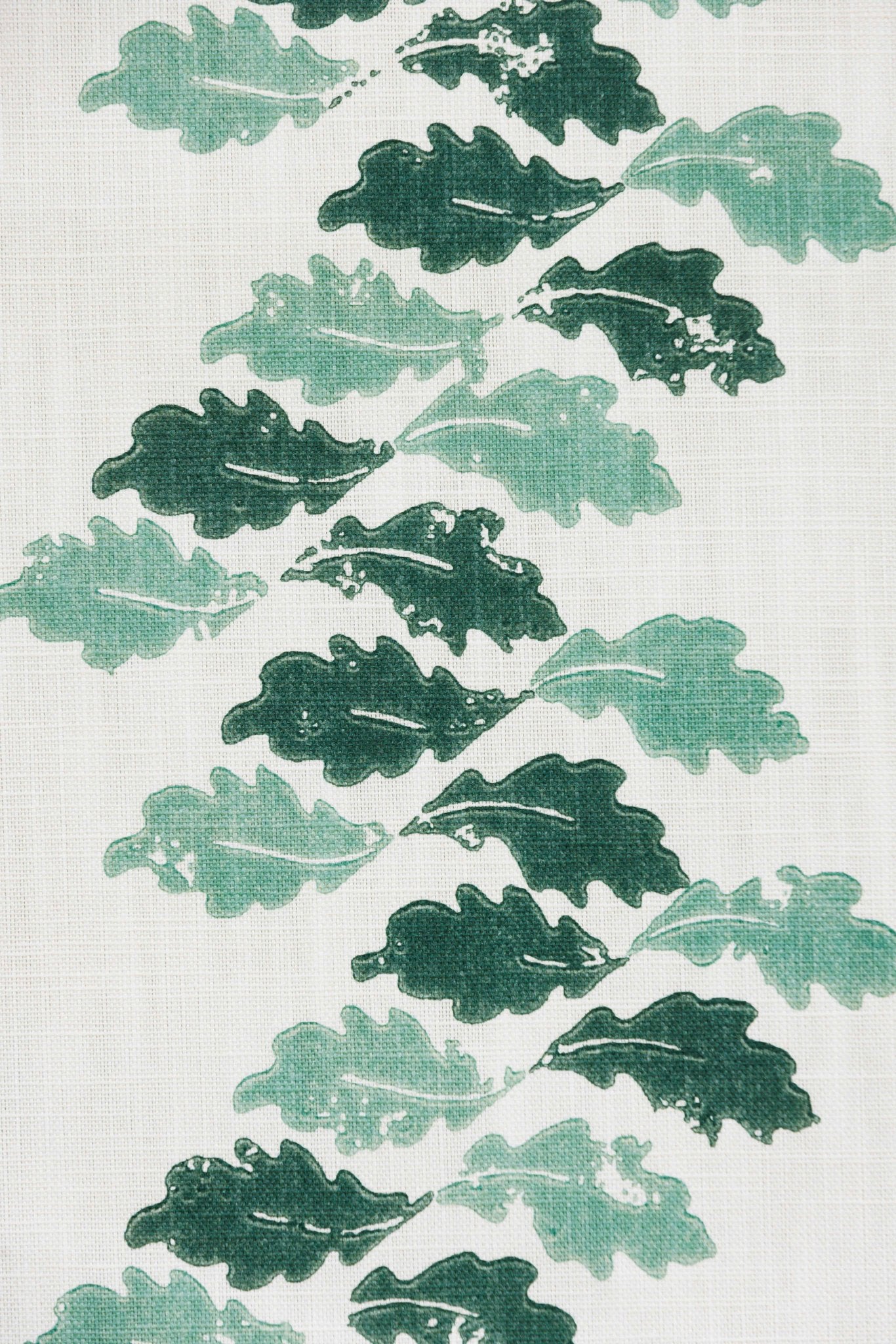 Oak Leaves Roman Blind | Made to Measure | Green