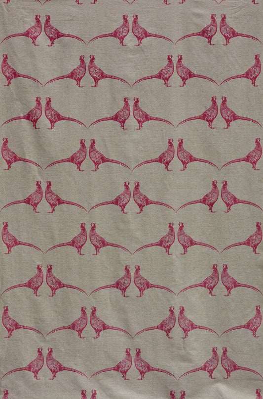 Pheasant Roman Blind | Made to Measure | Pink on Natural