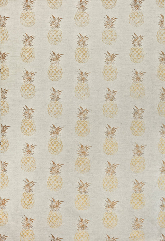 Pineapple Curtains | Made to Measure | Gold On Natural