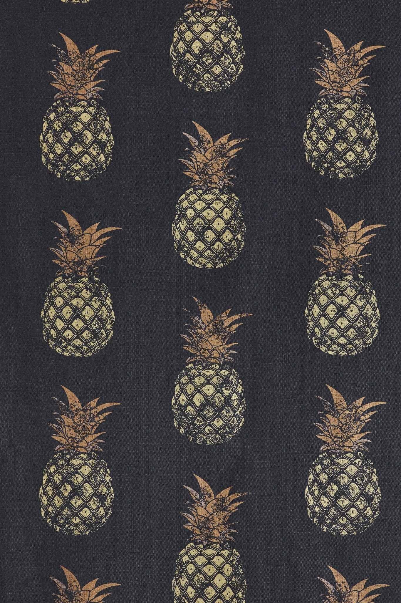 Pineapple Roman Blind | Made to Measure | Gold on Charcoal