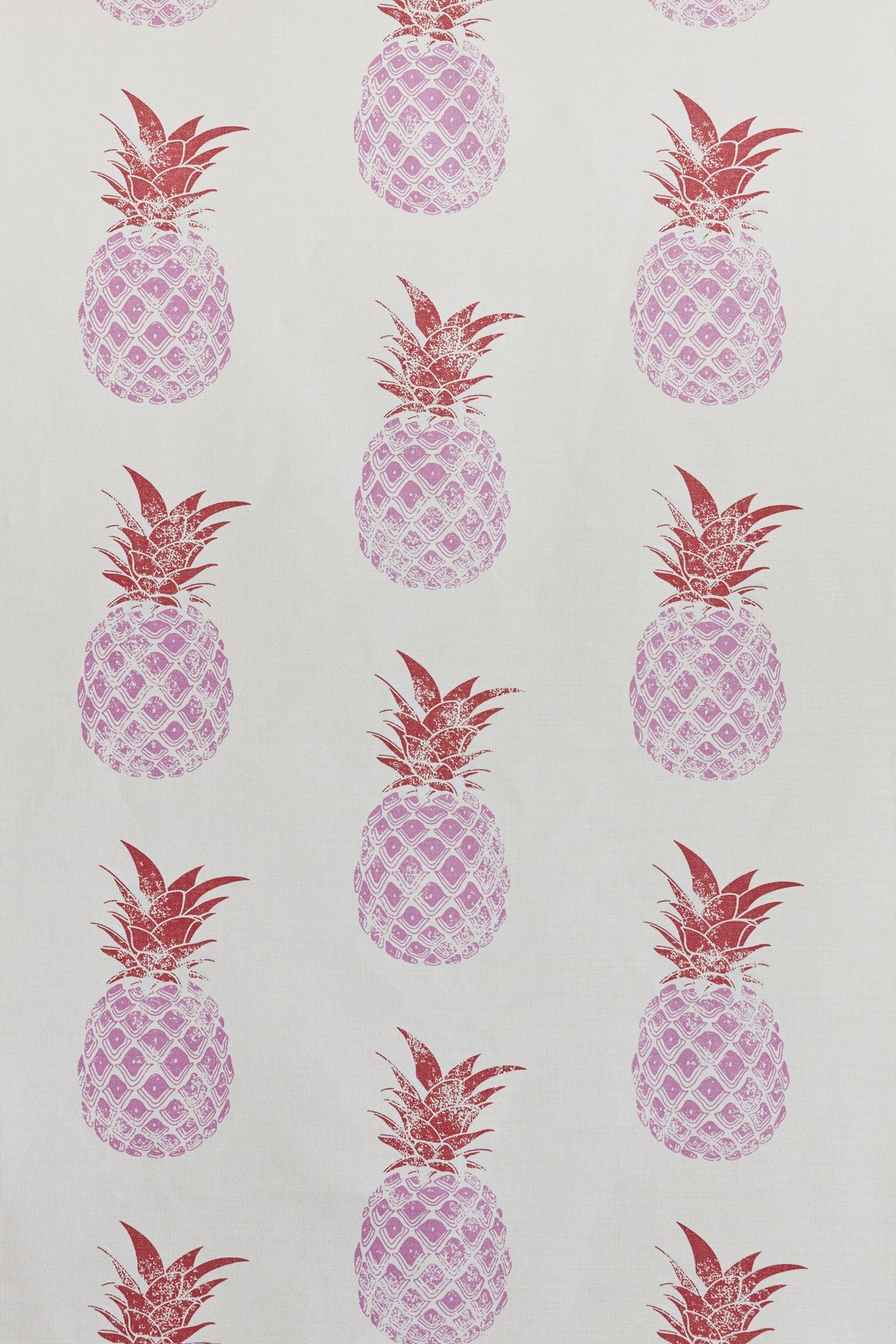 Pineapple Roman Blind | Made to Measure | Pink / Red on Cream