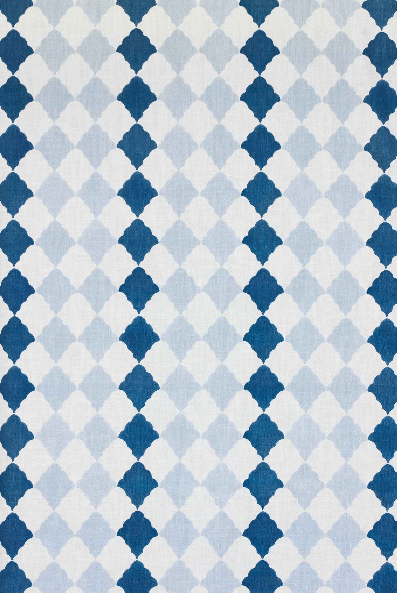 Quilted Harlequin Curtains | Made to Measure | Two Blues