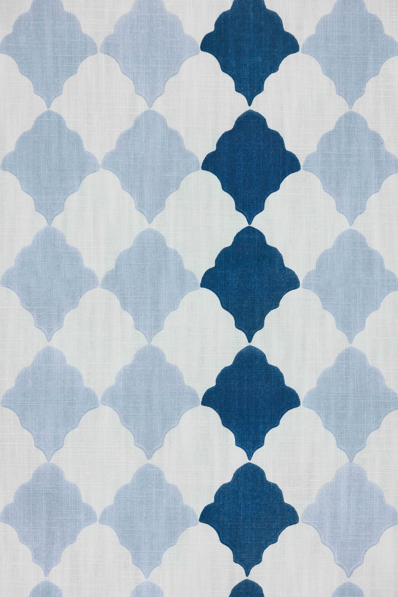 Quilted Harlequin Roman Blind | Made to Measure | Two Blues