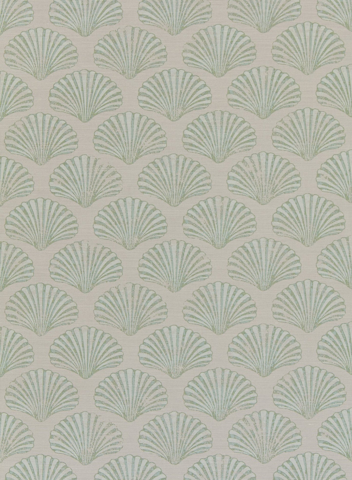 Scallop Shell Curtains | Made to Measure | Plaster / Green